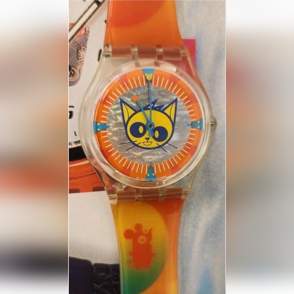 Swatch Watch SPACE MOUSE GK323 2000 Standard gents Swiss Made Rare Quartz - Picture 9 of 9